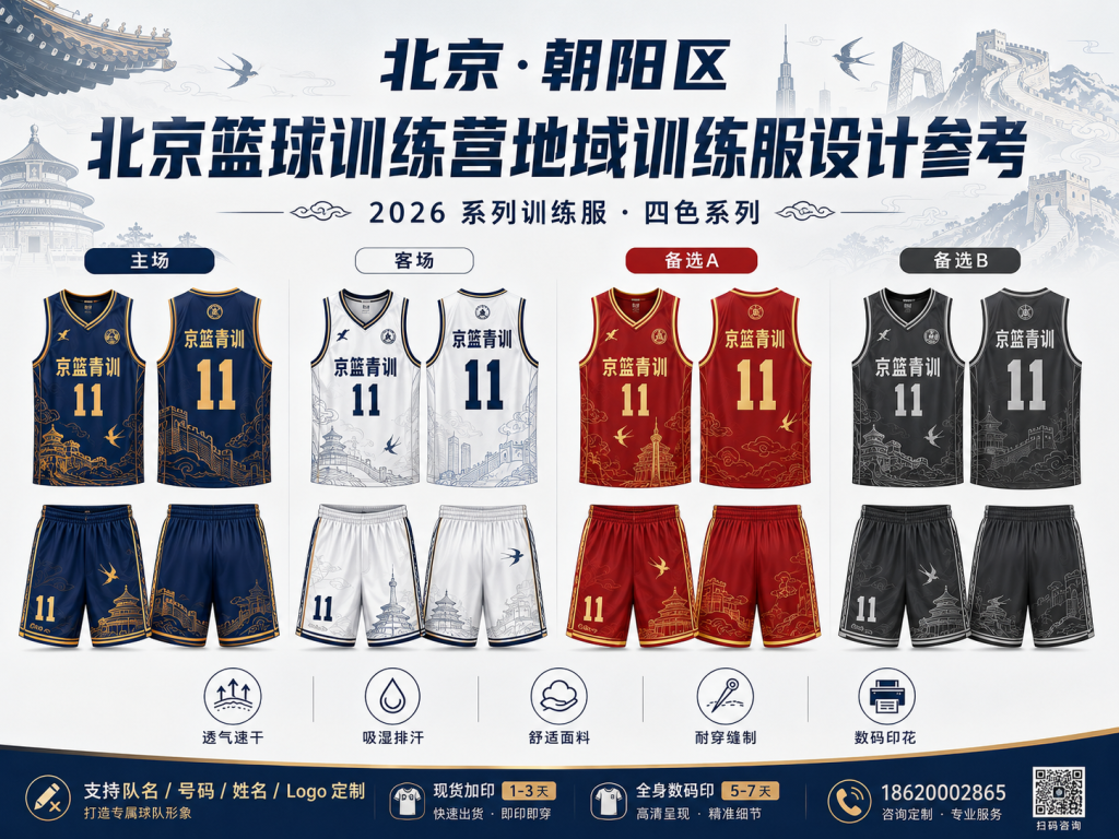 北京篮球训练营队服京城文化四色配色设计参考
