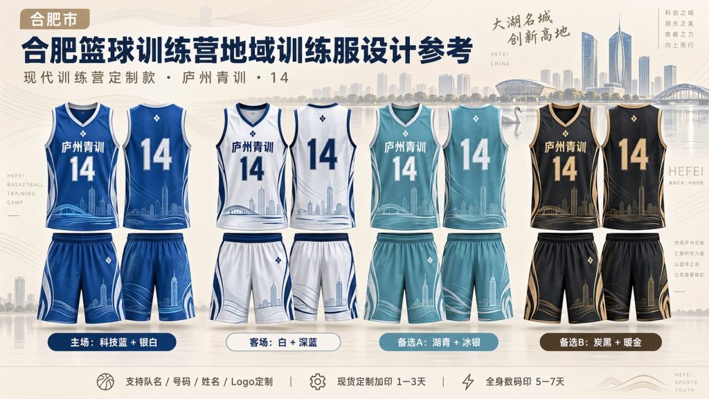 合肥篮球训练营训练服设计参考,庐州青训14号四套配色方案